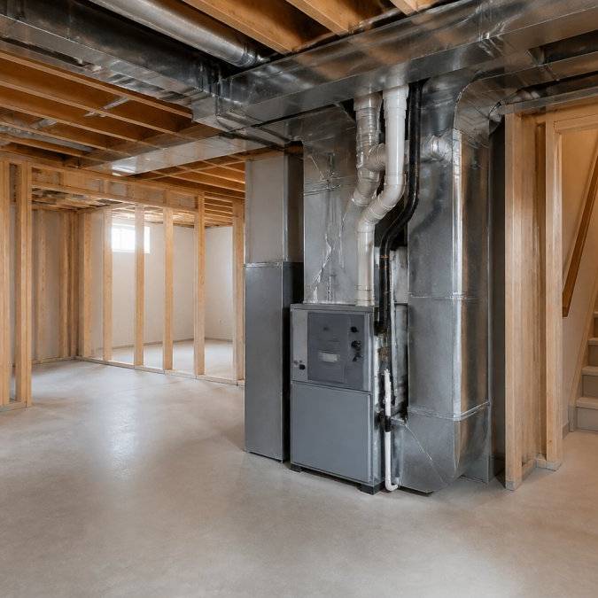 Basement Renovation Around Existing Hvac A How To Guide 1787465288