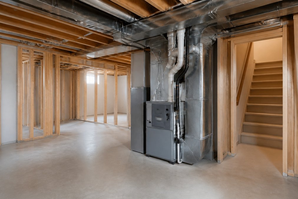 Basement Renovation Around Existing Hvac A How To Guide 1787465288