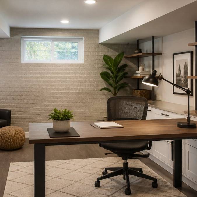 Top 5 Basement Home Office Layout Ideas 1791158876 1