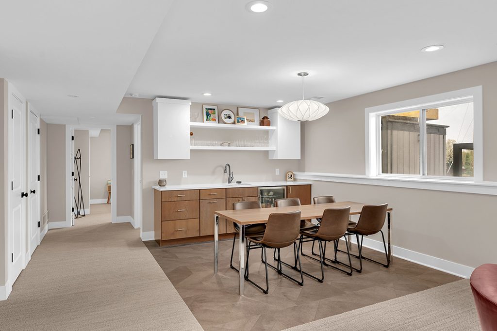 West Michigan Basement Kitchen Living Room Contractor